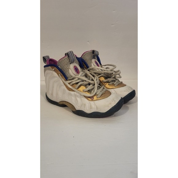 Nike Air‎ Foamposite One Fuschsia Blast Peanut Butter & Jelly Size 4 Youth. - Picture 1 of 6